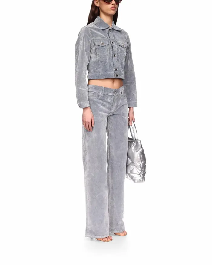 Denim Women Casablanca Paris Peach Texture Denim Jacket