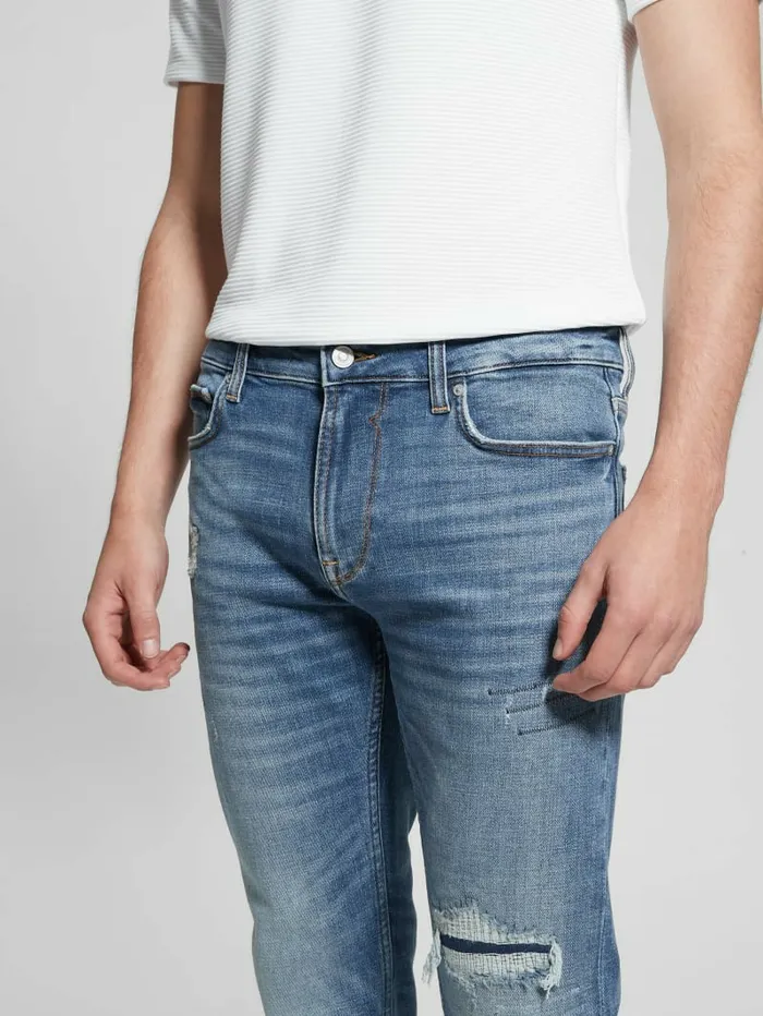 Distressed Straight Jeans Nomadic Jeans and Denim GUESS Men Distressed Straight Jeans Nomadic Jeans and Denim GUESS Men