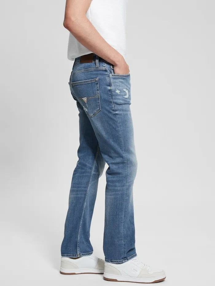 Distressed Straight Jeans Nomadic Jeans and Denim GUESS Men Distressed Straight Jeans Nomadic Jeans and Denim GUESS Men