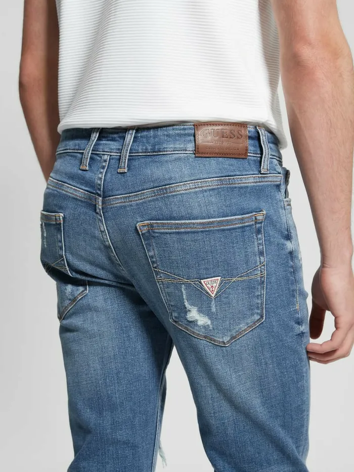 Distressed Straight Jeans Nomadic Jeans and Denim GUESS Men Distressed Straight Jeans Nomadic Jeans and Denim GUESS Men