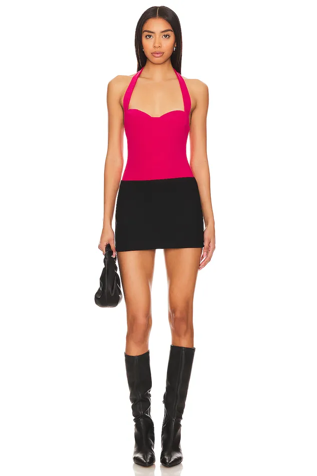 Dominique Bodysuit Dark Pink Women Lovers and Friends Tops Dominique Bodysuit Dark Pink Women Lovers and Friends Tops