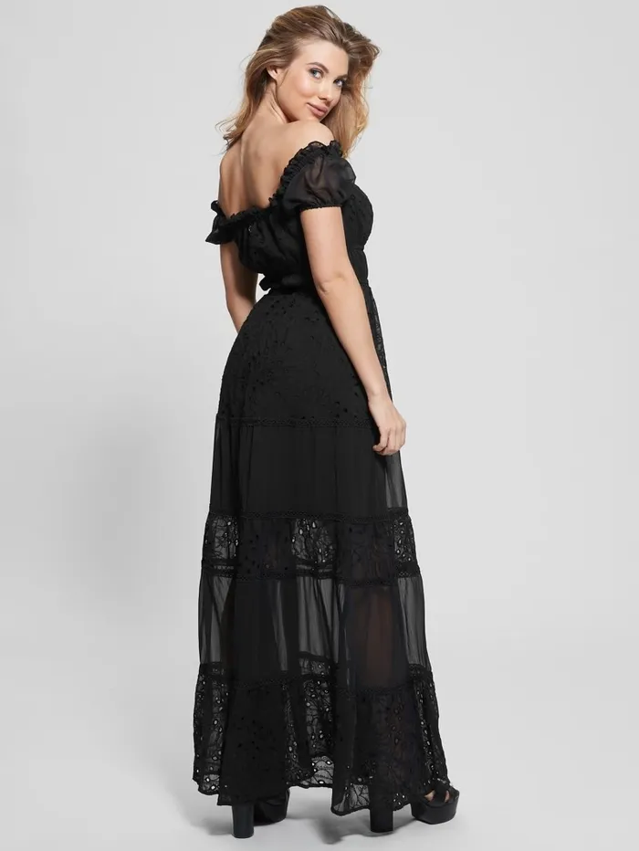 Dresses and Jumpsuits Eco Zena Maxi Dress Black GUESS Women Dresses and Jumpsuits Eco Zena Maxi Dress Black GUESS Women