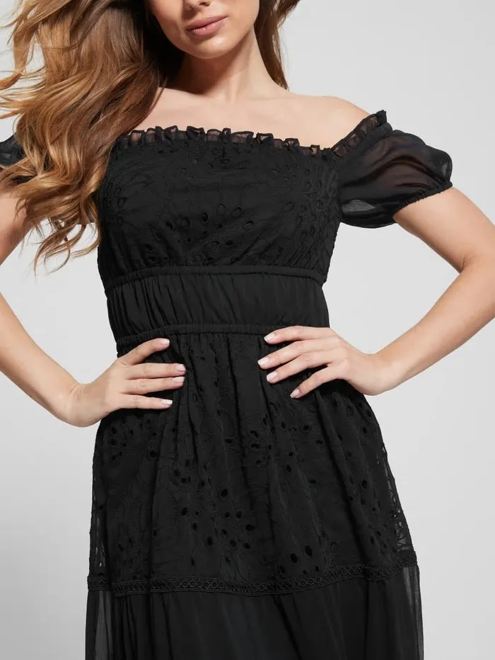 Dresses and Jumpsuits Eco Zena Maxi Dress Black GUESS Women Dresses and Jumpsuits Eco Zena Maxi Dress Black GUESS Women