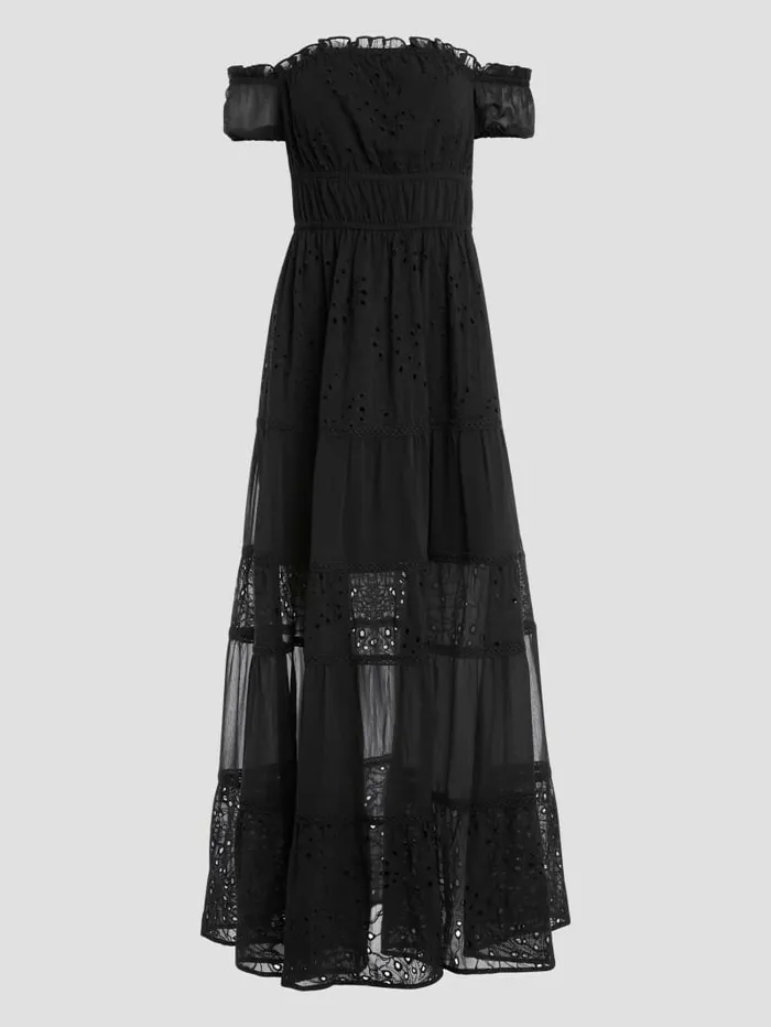 Dresses and Jumpsuits Eco Zena Maxi Dress Black GUESS Women Dresses and Jumpsuits Eco Zena Maxi Dress Black GUESS Women