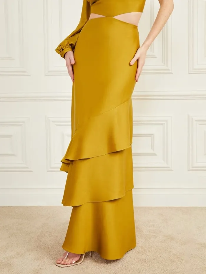 Dresses and Jumpsuits GUESS Women Jaime Cutout Dress Green Envy Dresses and Jumpsuits GUESS Women Jaime Cutout Dress Green Envy