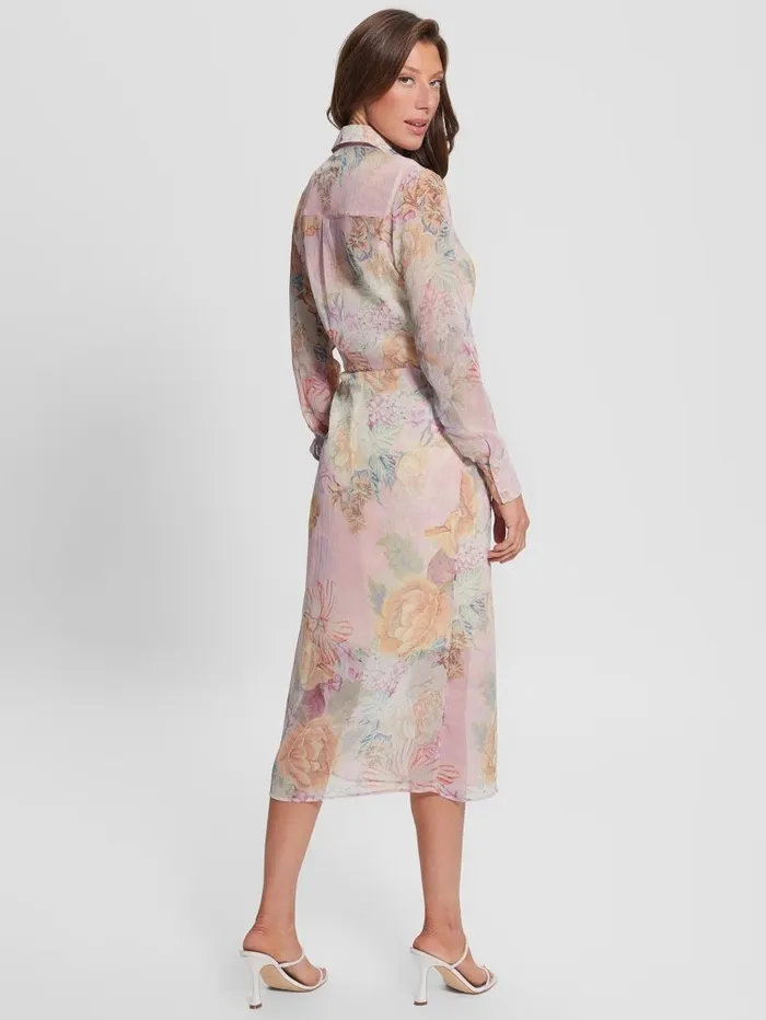 Dresses and Jumpsuits Women Eco Lama Printed Dress Digital Tapestry Print Pi GUESS Dresses and Jumpsuits Women Eco Lama Printed Dress Digital Tapestry Print Pi GUESS