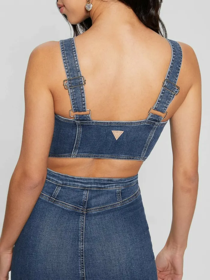 Dresses and Jumpsuits Women Reina Denim Dress Aegean GUESS Dresses and Jumpsuits Women Reina Denim Dress Aegean GUESS