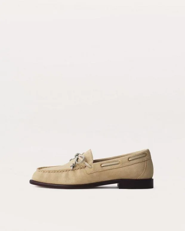Dresses and Skirts Carter Italian Suede Boat Shoes Macadamia Suede 8211 rag and bone Women
