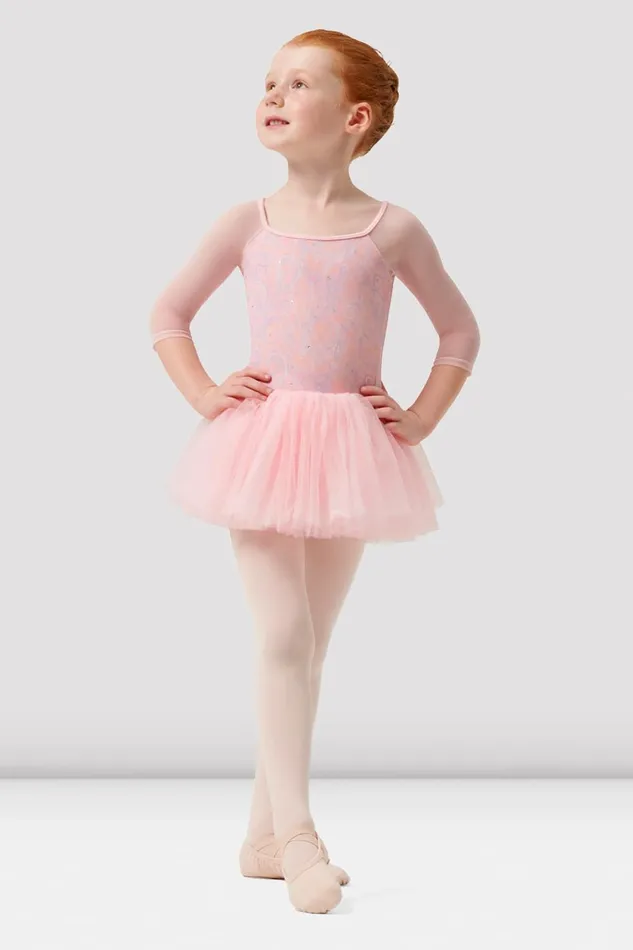 Dresses Bloch Children Girls Mirella Paisley 34 Sleeve Tutu Dress Pink