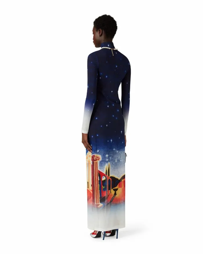 Dresses Women Casablanca Paris Midnight Acropolis Mesh Dress