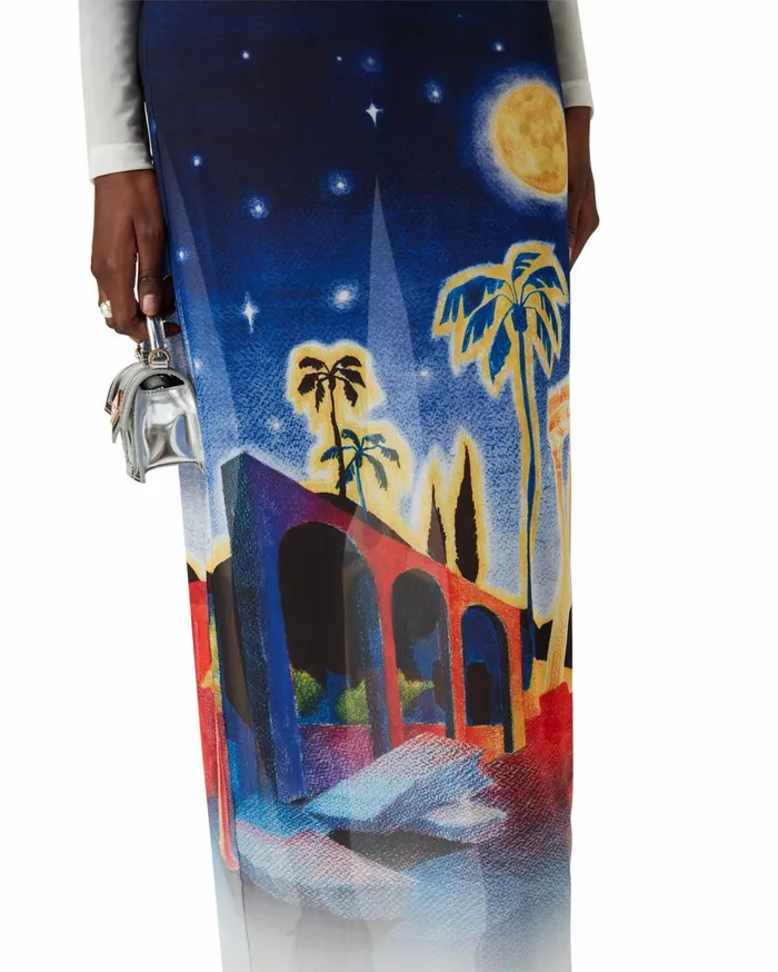 Dresses Women Casablanca Paris Midnight Acropolis Mesh Dress