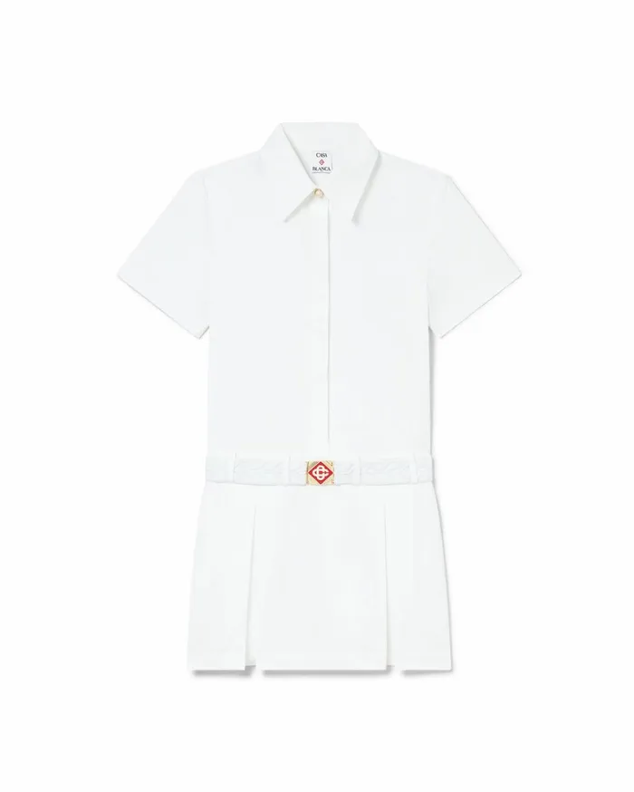 Dresses Women Casablanca Paris Pleated Cotton Tennis Dress
