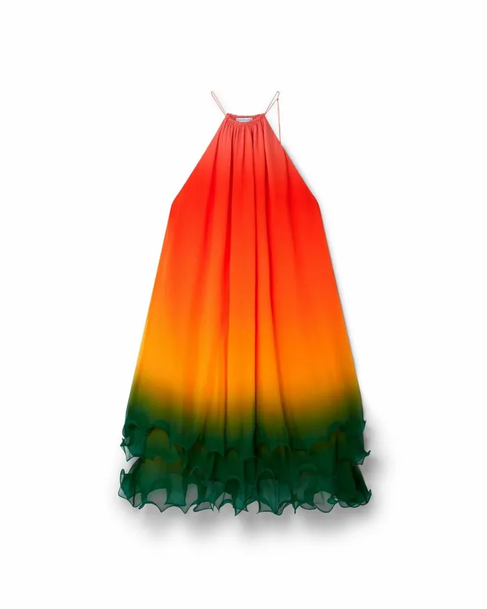 Dresses Women Casablanca Paris Rainbow Gradient Cocktail Dress