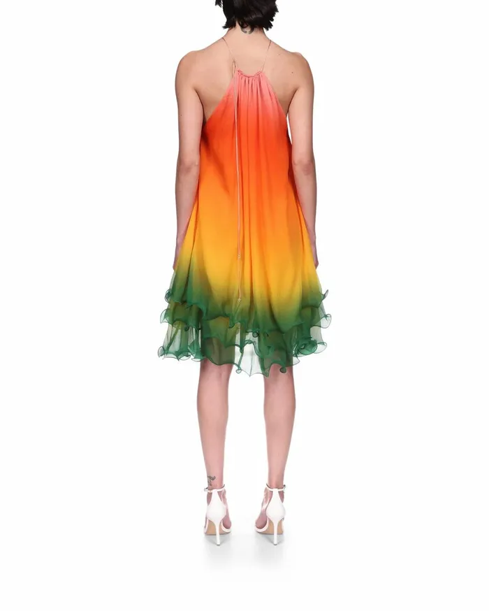 Dresses Women Casablanca Paris Rainbow Gradient Cocktail Dress