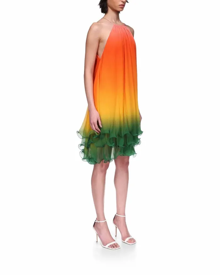 Dresses Women Casablanca Paris Rainbow Gradient Cocktail Dress
