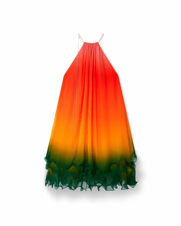 Dresses Women Casablanca Paris Rainbow Gradient Cocktail Dress