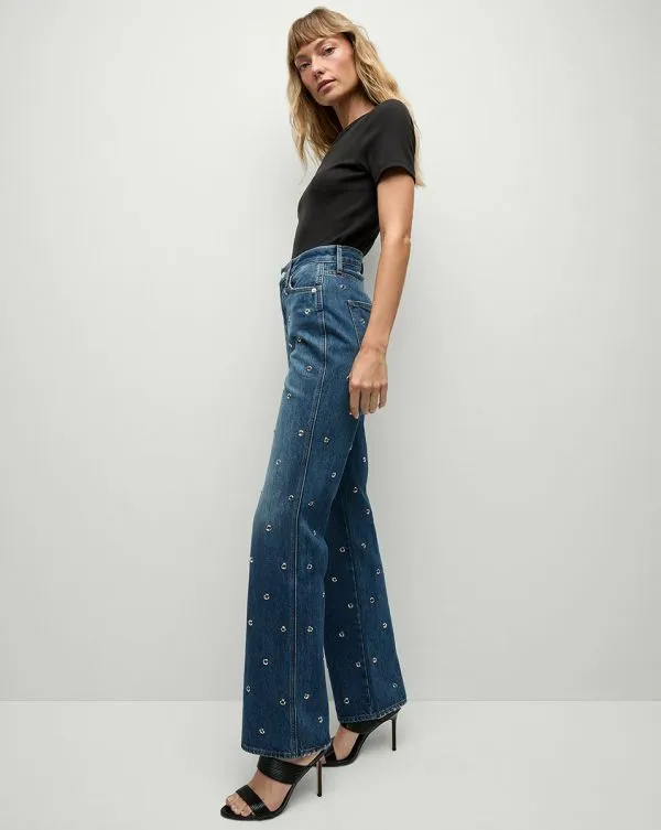 Dylan Grommet StraightLeg Jean Bandit Women Veronica Beard Jeans Dylan Grommet StraightLeg Jean Bandit Women Veronica Beard Jeans
