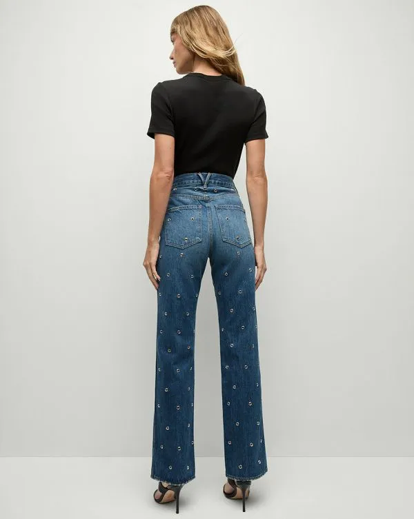 Dylan Grommet StraightLeg Jean Bandit Women Veronica Beard Jeans Dylan Grommet StraightLeg Jean Bandit Women Veronica Beard Jeans