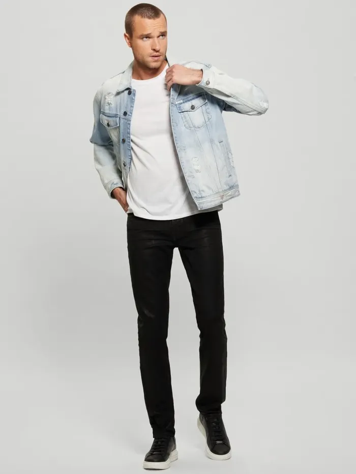 Eco Dillon Jacket Light Wash Jackets and Coats GUESS Men Eco Dillon Jacket Light Wash Jackets and Coats GUESS Men