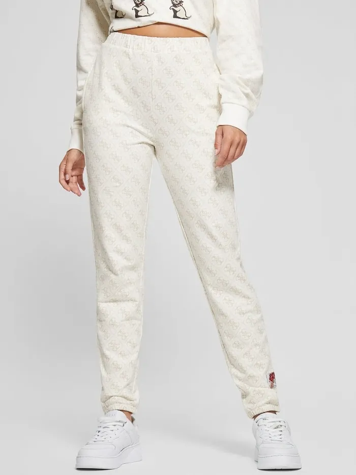 Eco Quattro G Joggers 4g Medium Light Beige Women Bottoms GUESS