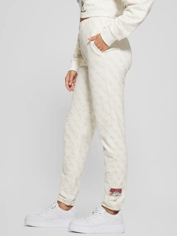 Eco Quattro G Joggers 4g Medium Light Beige Women Bottoms GUESS