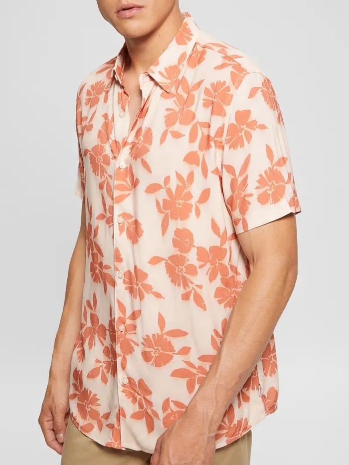Eco Rayon Shadow Box Shirt Shadowbox Floral Spicy Ma Shirts GUESS Men Eco Rayon Shadow Box Shirt Shadowbox Floral Spicy Ma Shirts GUESS Men