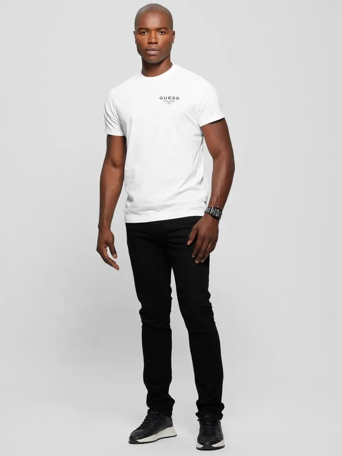 Eco Signature Tee Pure White Men TShirts and Tanks GUESS Eco Signature Tee Pure White Men TShirts and Tanks GUESS