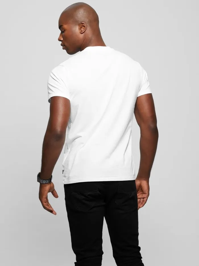 Eco Signature Tee Pure White Men TShirts and Tanks GUESS Eco Signature Tee Pure White Men TShirts and Tanks GUESS
