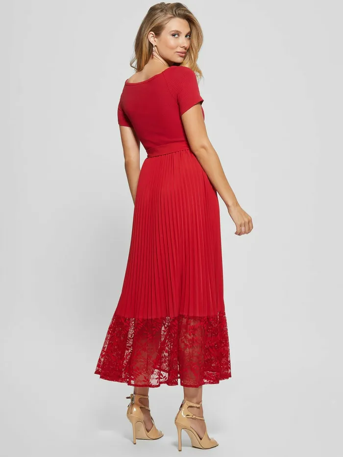 Eco Tiana OfftheShoulder Dress Chili Red Women Dresses and Jumpsuits GUESS Eco Tiana OfftheShoulder Dress Chili Red Women Dresses and Jumpsuits GUESS