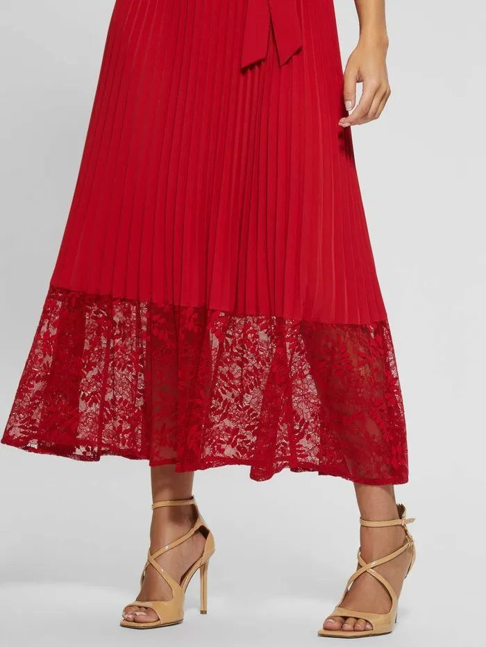 Eco Tiana OfftheShoulder Dress Chili Red Women Dresses and Jumpsuits GUESS Eco Tiana OfftheShoulder Dress Chili Red Women Dresses and Jumpsuits GUESS