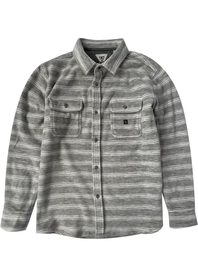 EcoZy Ls Polar Flannel Grey Heather Shirts and Flannels Vissla Men