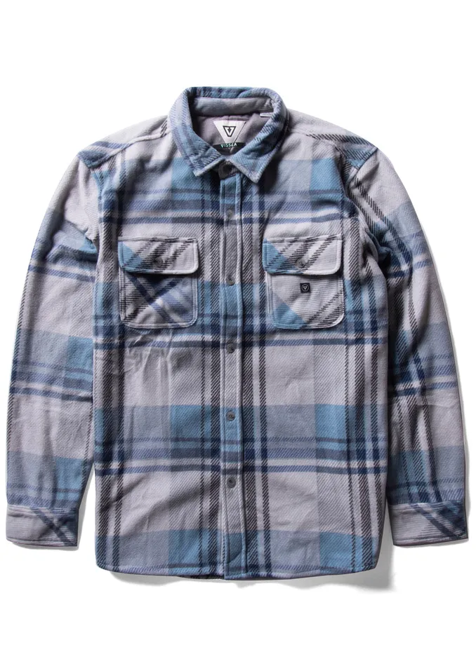 EcoZy Ls Polar Flannel Storm Grey Men Shirts and Flannels Vissla