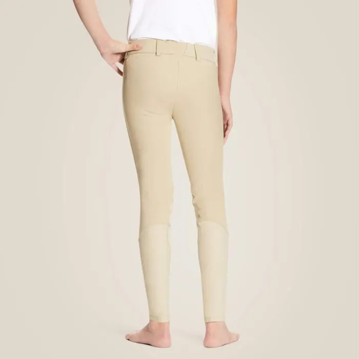 English Riding Kids Ariat Heritage Knee Patch Breech Tan English Riding Kids Ariat Heritage Knee Patch Breech Tan
