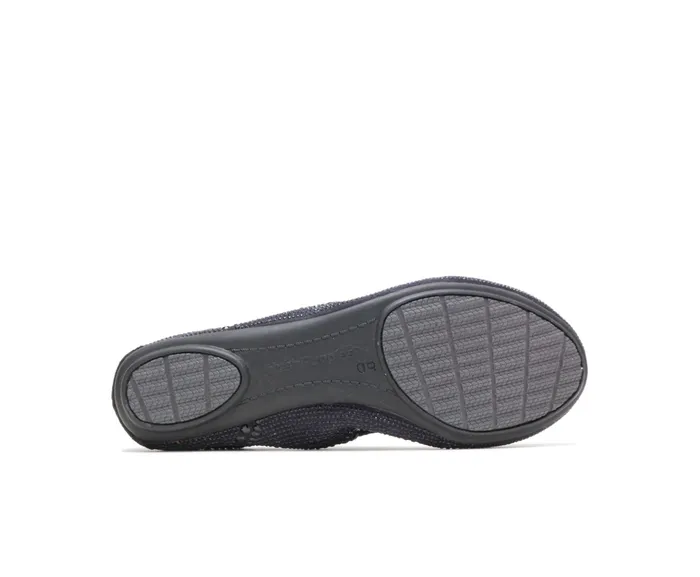 Flats and SlipOns Chaste Ballet Black Stud Hush Puppies Women