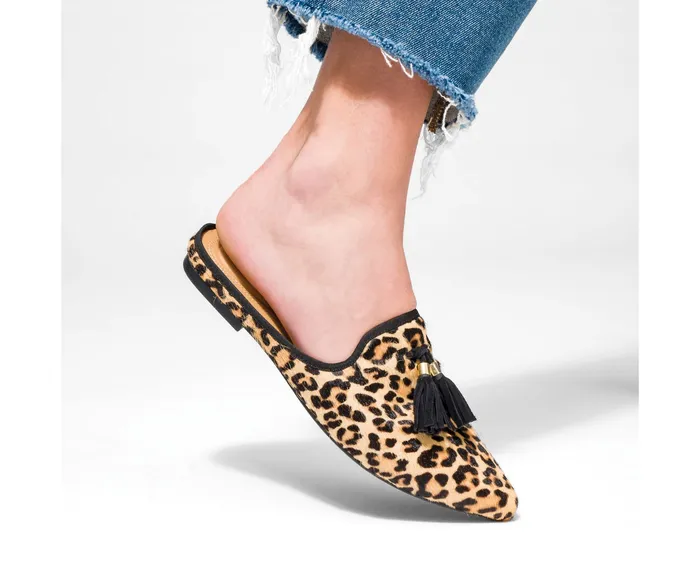 Flats and SlipOns Sadie Tassel Mule Black Suede Hush Puppies Women Flats and SlipOns Sadie Tassel Mule Black Suede Hush Puppies Women