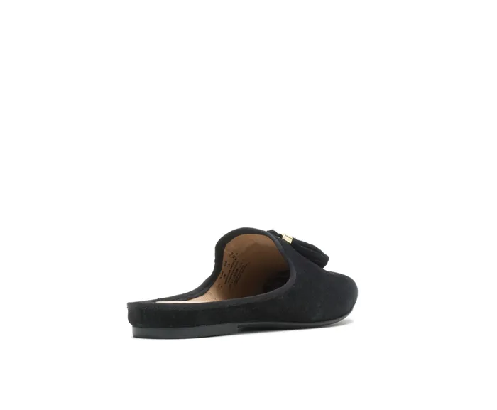 Flats and SlipOns Sadie Tassel Mule Black Suede Hush Puppies Women Flats and SlipOns Sadie Tassel Mule Black Suede Hush Puppies Women