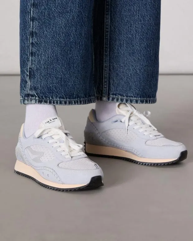 Flats rag and bone Women rb Drift Runner Sneaker Pearl GreyPebble