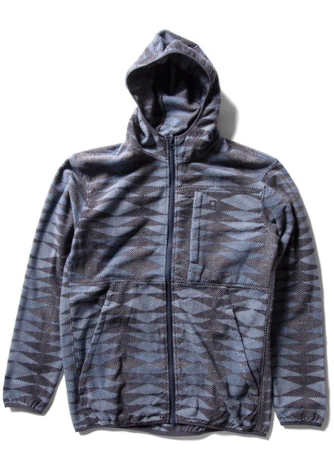 Fleece and Hoodies Vissla Men EcoZy Hoodie Jacket Dark Denim
