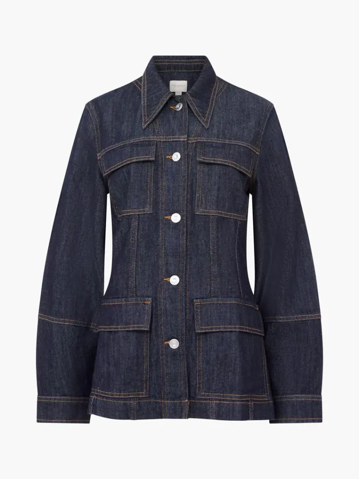 French Connection Coats and Jackets Finley Denim Jacket Indigo 8211 Woman