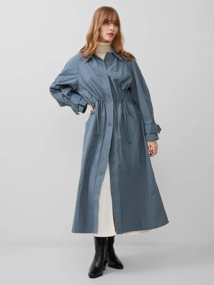 French Connection Coats and Jackets Ilena Trench Coat Stormy Weather 8211 Woman French Connection Coats and Jackets Ilena Trench Coat Stormy Weather 8211 Woman