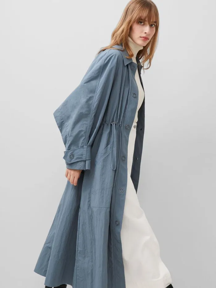 French Connection Coats and Jackets Ilena Trench Coat Stormy Weather 8211 Woman