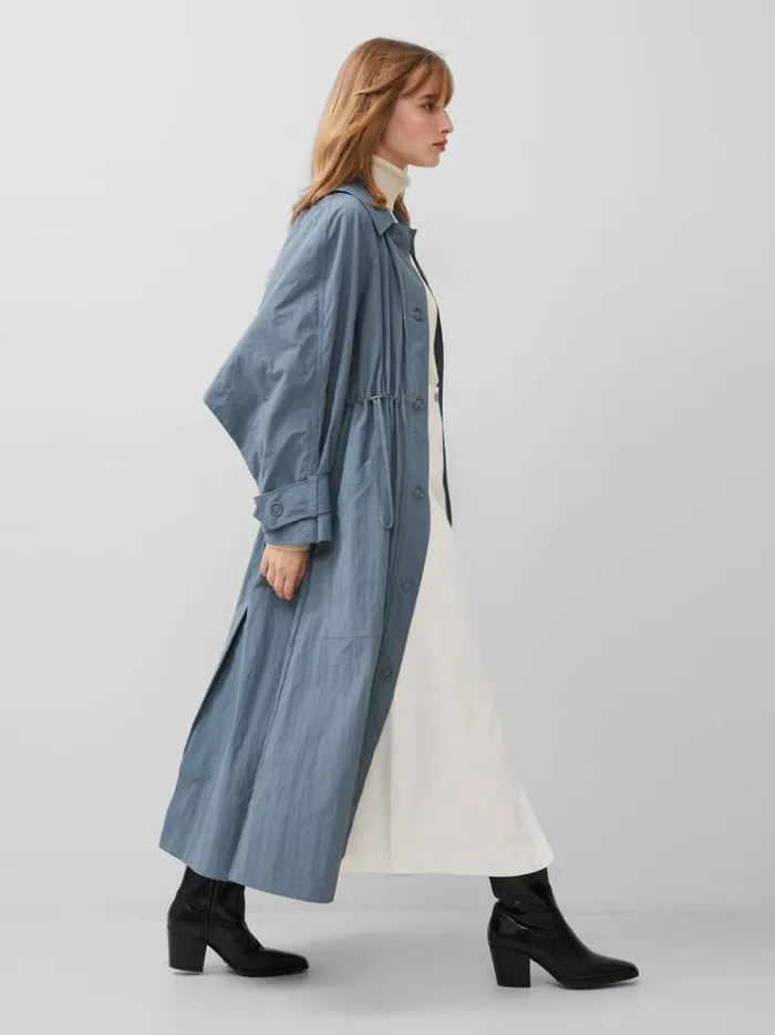 French Connection Coats and Jackets Ilena Trench Coat Stormy Weather 8211 Woman