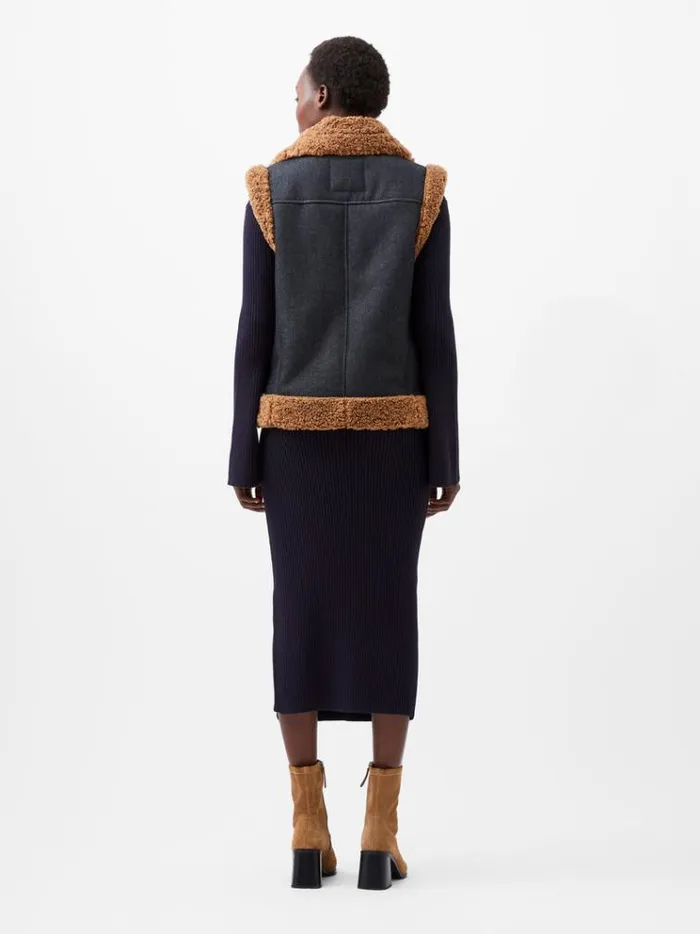 French Connection Coats and Jackets Mery Denim Gilet Indigo 8211 Woman