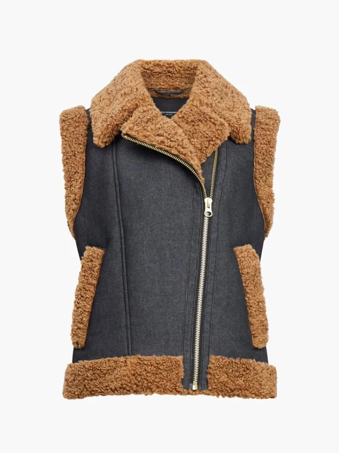 French Connection Coats and Jackets Mery Denim Gilet Indigo 8211 Woman