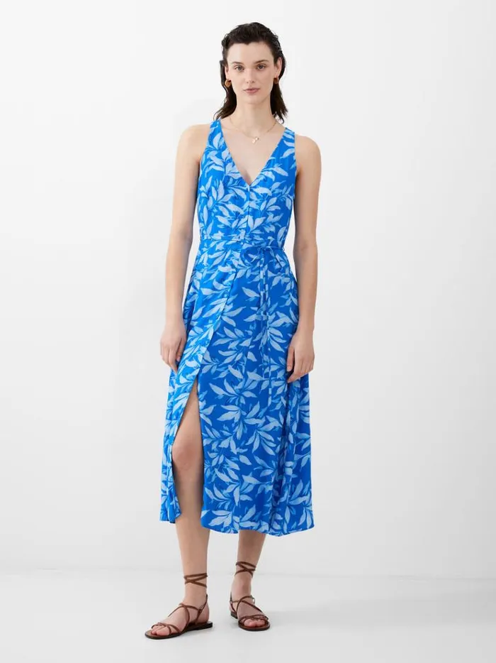 French Connection Dresses Avalina Delphine Midi Dress Blue Sea Star 8211 Woman French Connection Dresses Avalina Delphine Midi Dress Blue Sea Star 8211 Woman