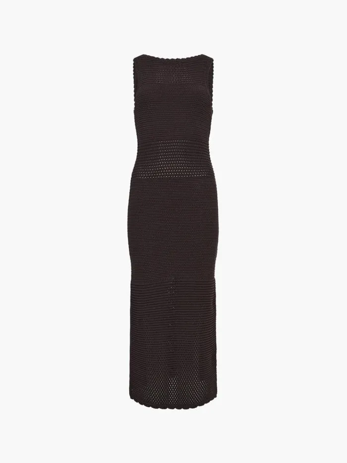 French Connection Dresses Momo Nellis Crochet Dress Chocolate Torte 8211 Woman