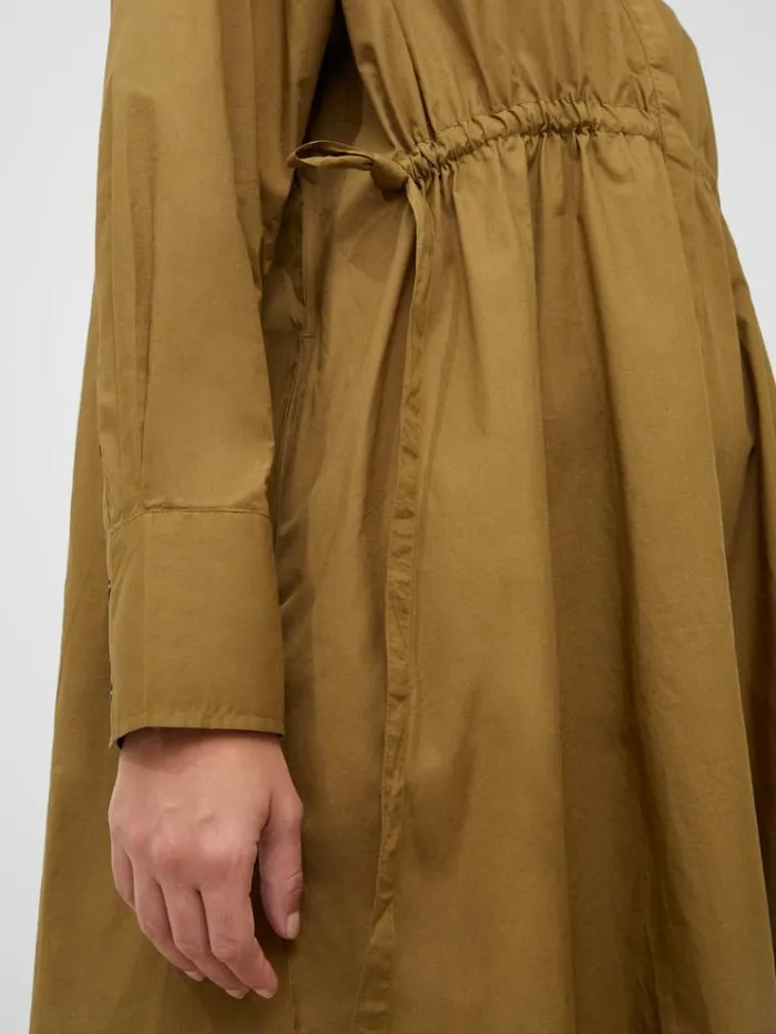 French Connection Dresses Rhodes Poplin Shirt Dress Nutria 8211 Woman