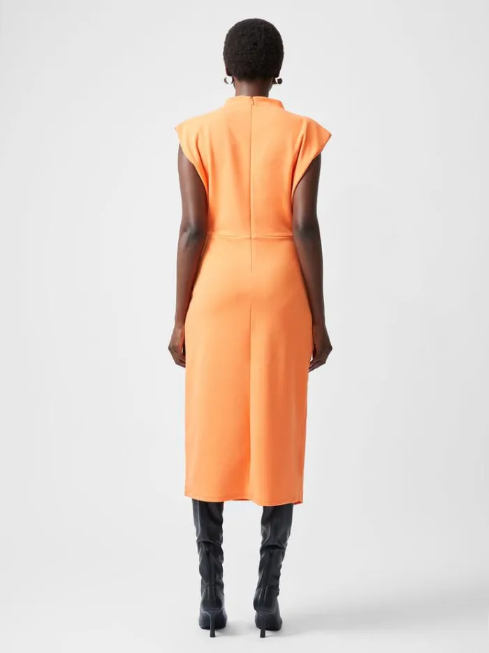French Connection Dresses Textured Jersey Dress Coral Rose 8211 Woman