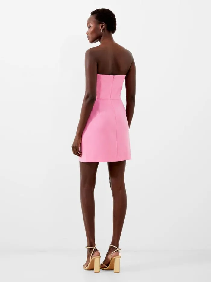 French Connection Dresses Whisper Strapless Mini Dress Aurora Pink 8211 Woman