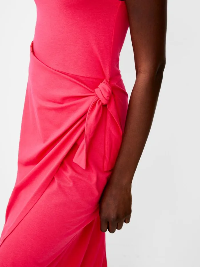 French Connection Dresses Zena Jersey Wrap Midi Dress Azalea 8211 Woman
